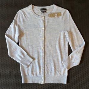 J Crew Cashmere Cardigan XXS Heather Blue NEW $225